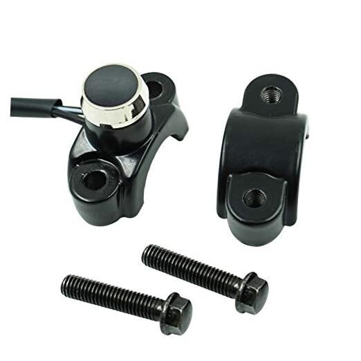 Aluminum 7/8″ Motorcycle Handlebar Control Horn Start Switch Button Momentary