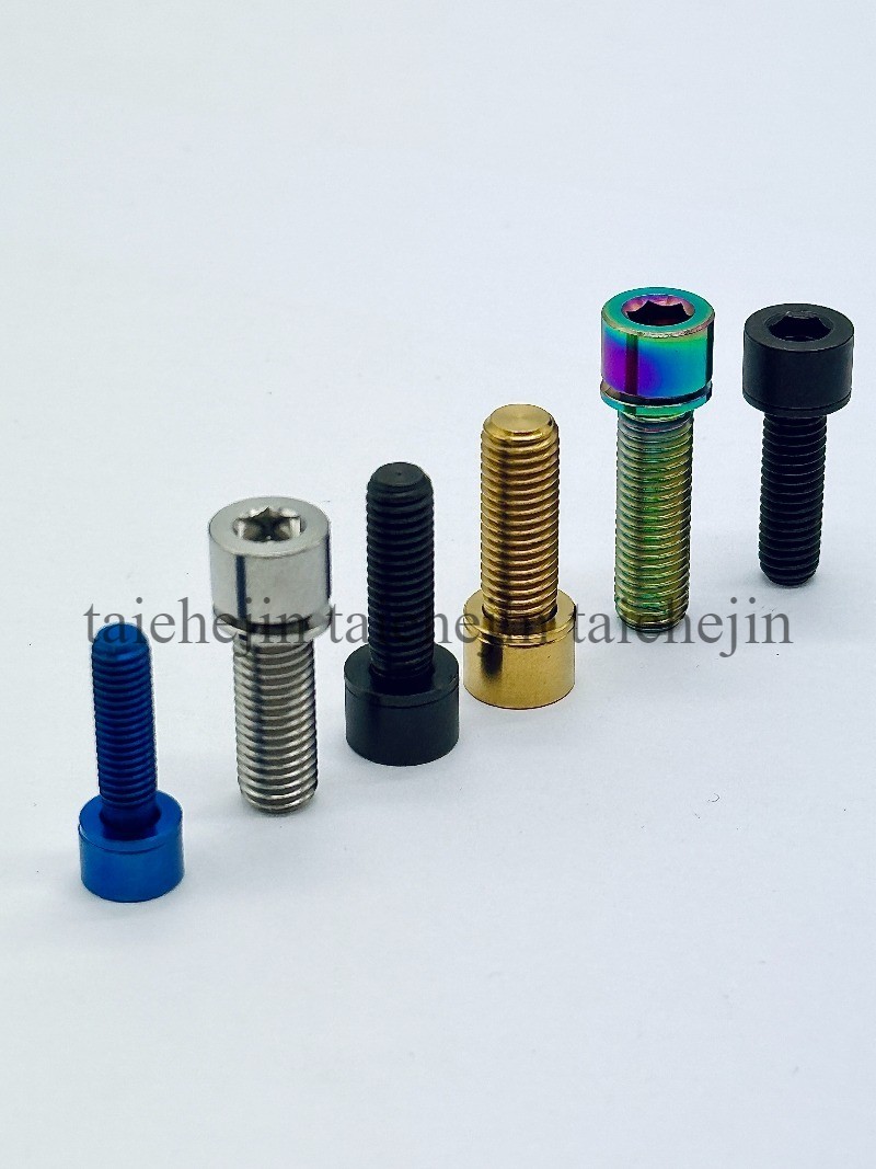6pcs M8x20/25mm Titanium Socket Cap Head Bolts Screws Motorcycle Ti Bolt+Washers
