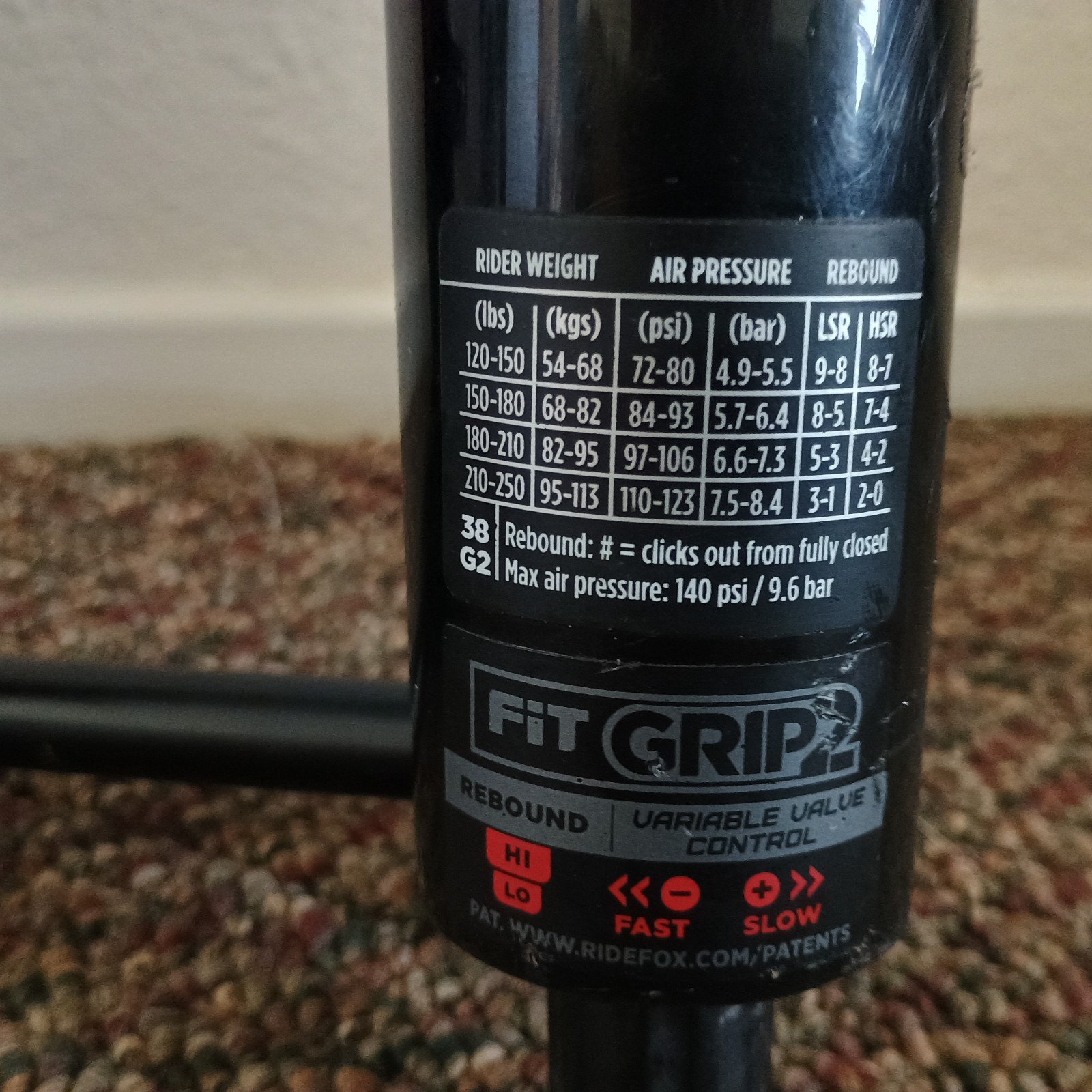 FOX 38 Factory Fork 27.5″ GRIP 2 170mm travel 110x15mm QR Tapered **READ**