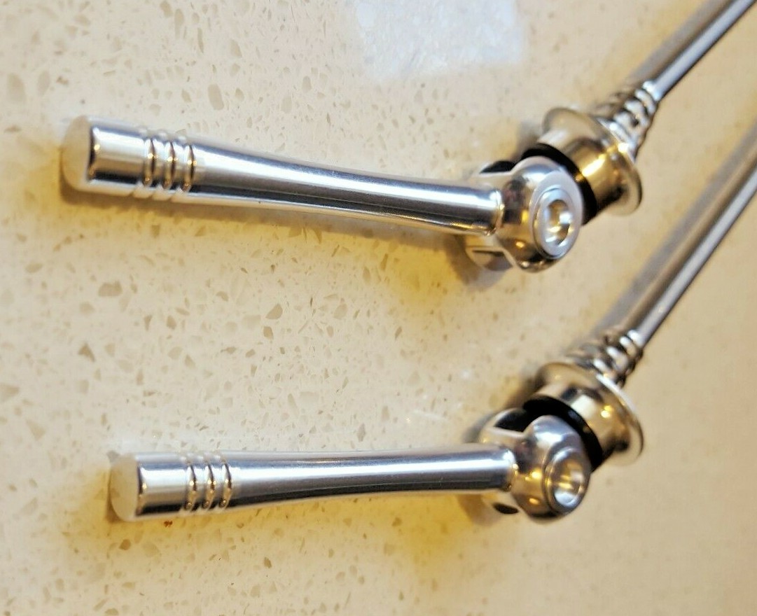 SKEWERS, Titanium & Alloy, «AEROZINE» 45 g, a pair, Quality, Strong & SILV Anod.