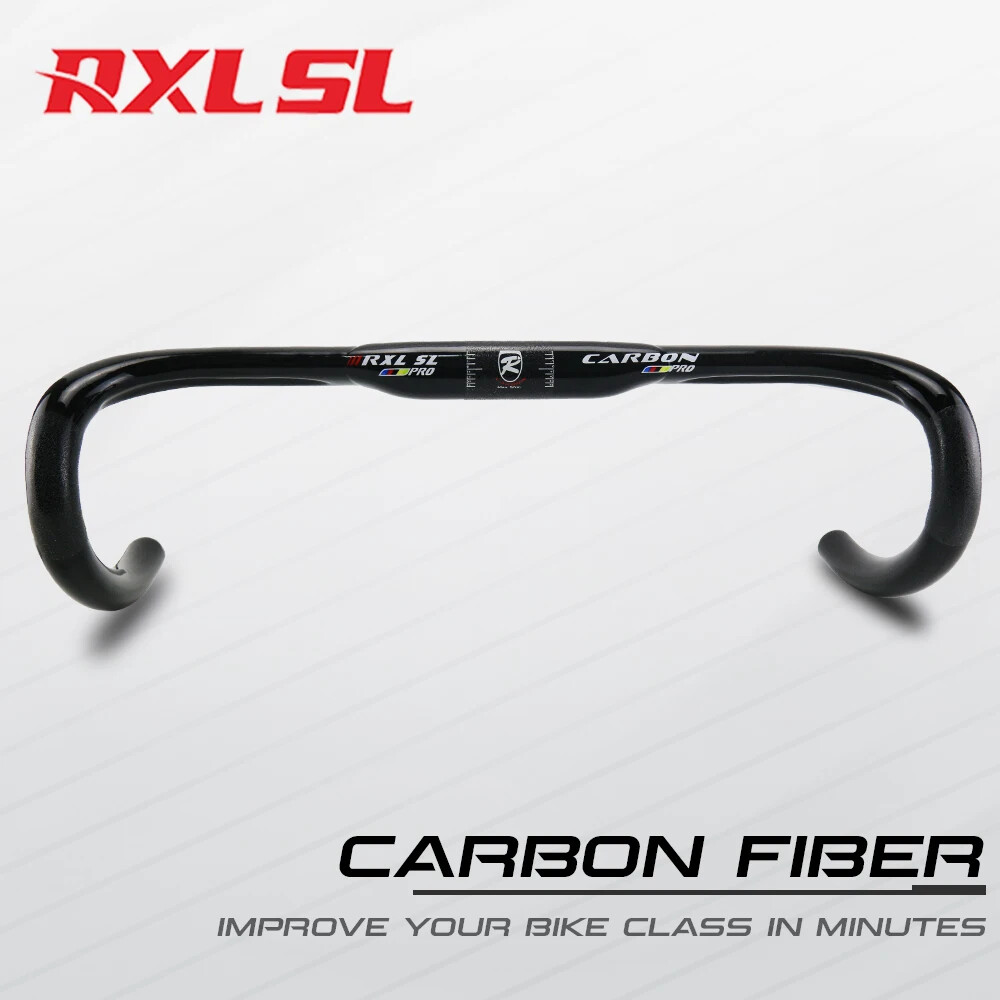Carbon Road Bike Flats Handlebar Racing Bicycle Speed Handlebar 400/420/440mm
