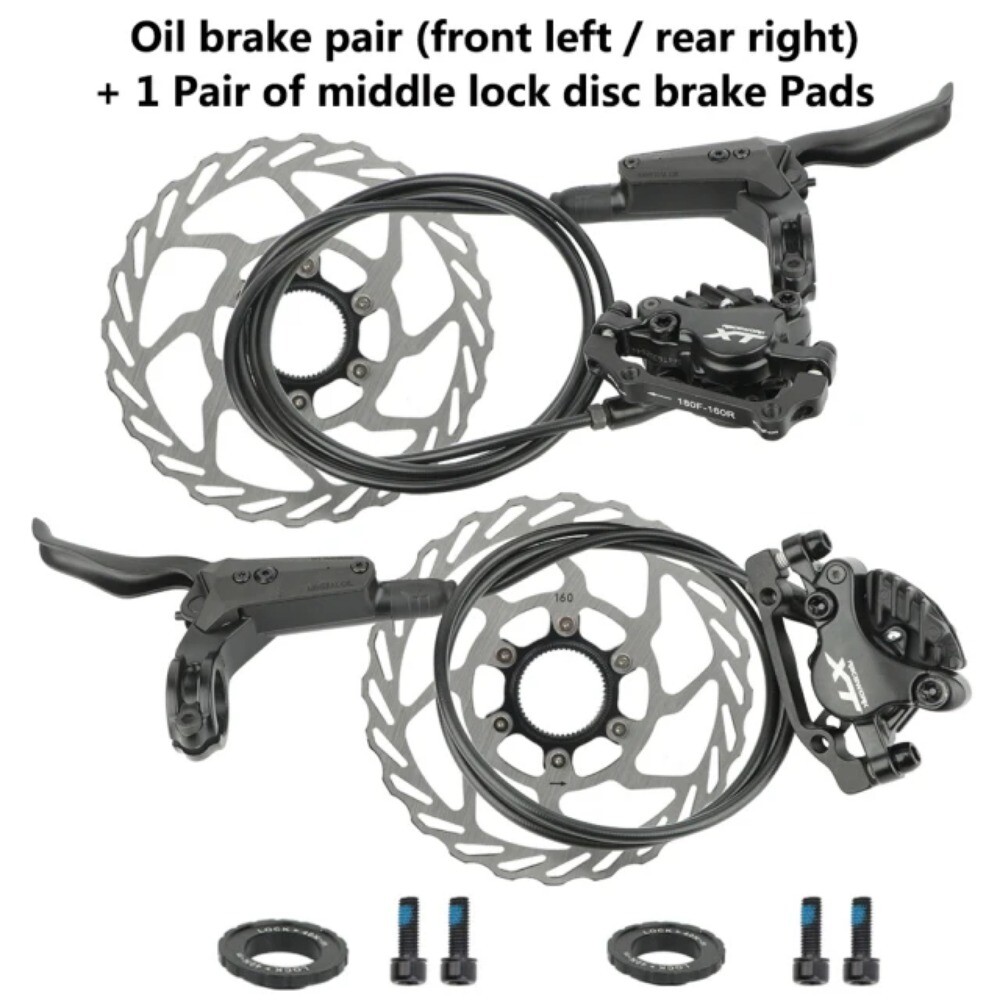 M8000 Mountain Bike Hydraulic Disc Brake Rotor 160mm LF RR 800/1550mm Oil Brakes