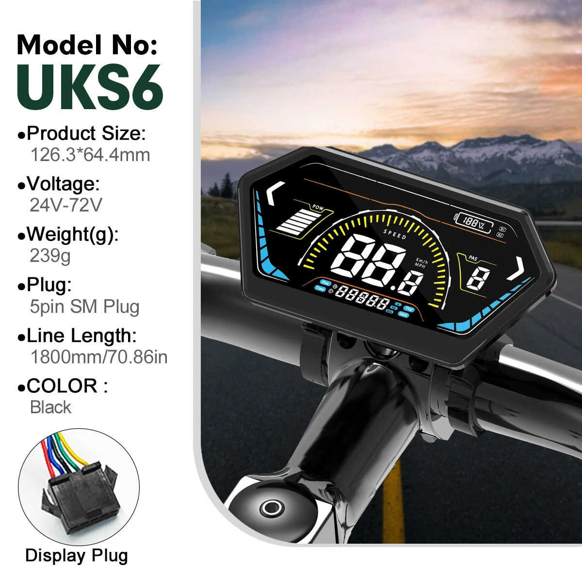 52V 2000W Electric Bike Conversion Kit Rear Hub Motor Wheel 20/26/27.5/29In 700C