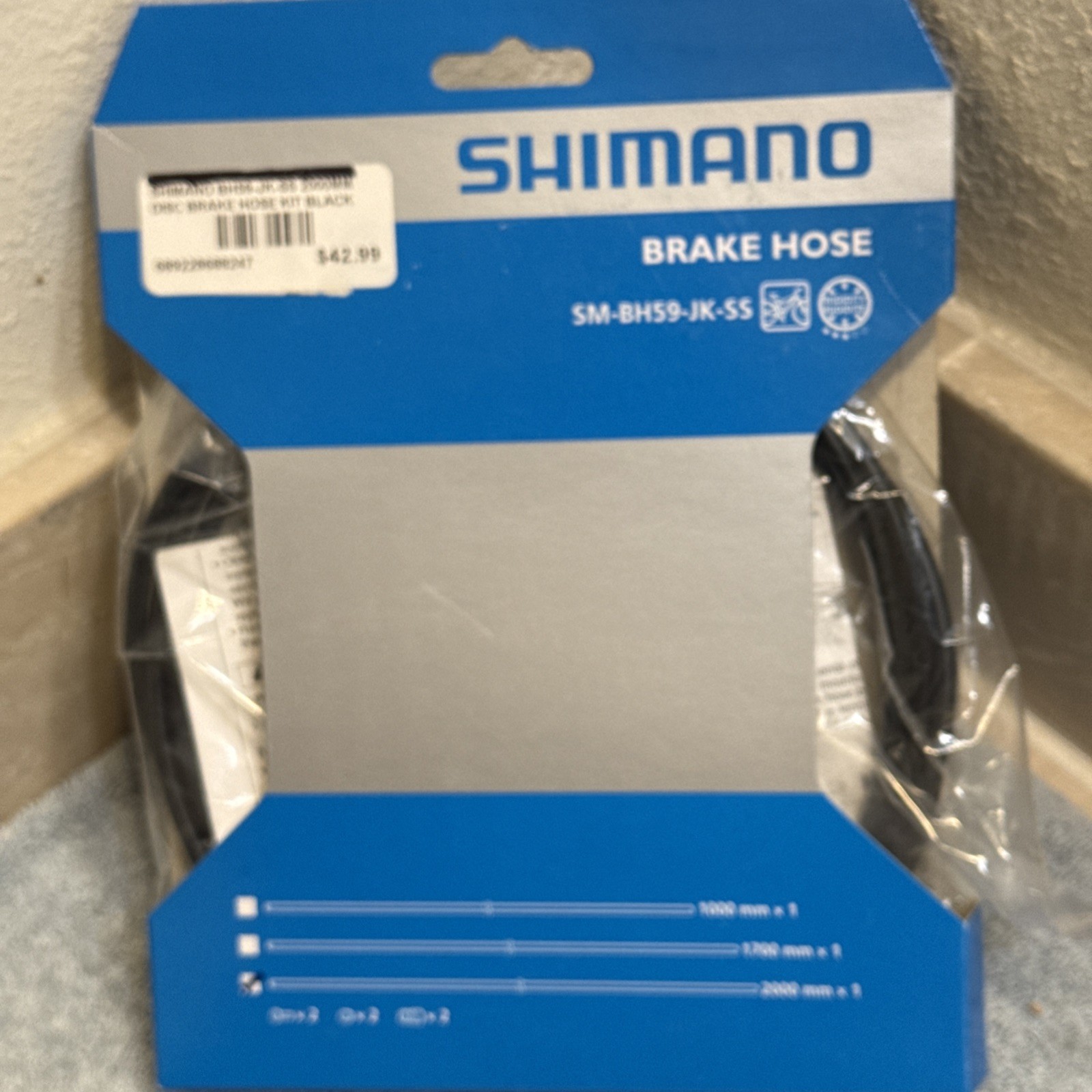 Shimano BH59-JK-SS (2000mm) Disc Brake Hose Kit Black NIB [caw]