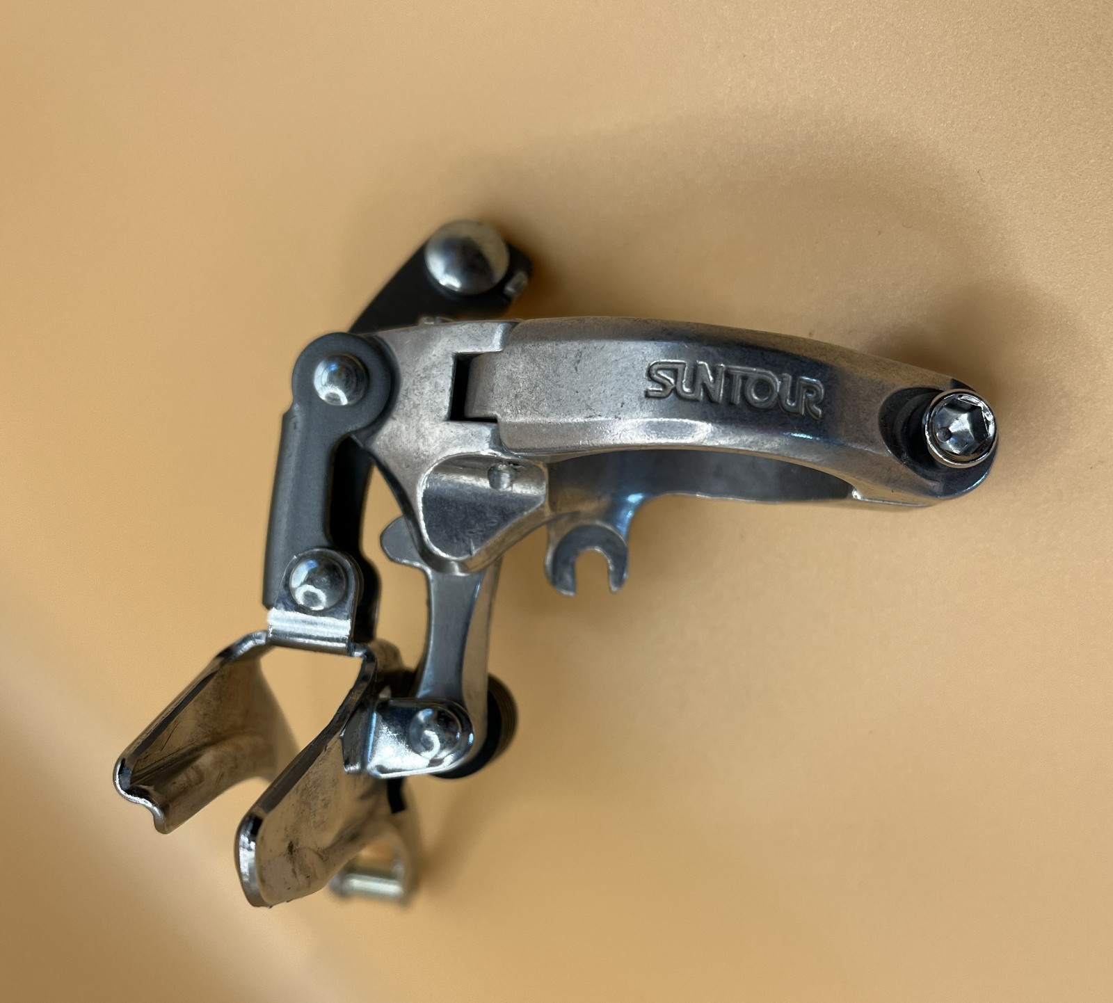 NOS Vintage Suntour Lite – Front Derailleur – 31.8 Clamp – Silver