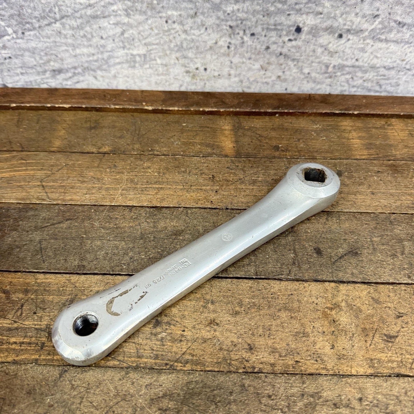 Vintage Shimano 600 Ultegra FC-6400 Crank Arm LEFT 172.5mm Japan Silver Tricolor