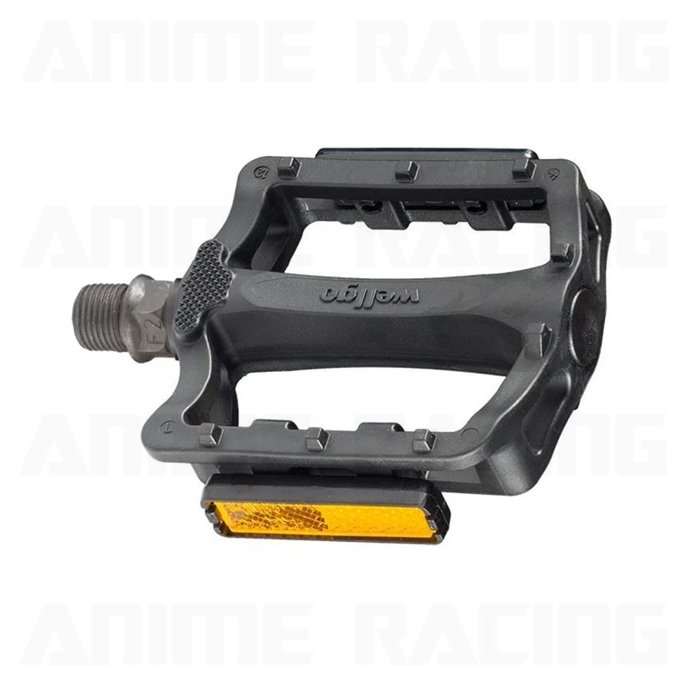 NEW NOS WELLGO LU-C29 9/16 BiKE BiCYCLE PEDALS HYBRiD MTB ALUMiNUM ALLOY BLACK