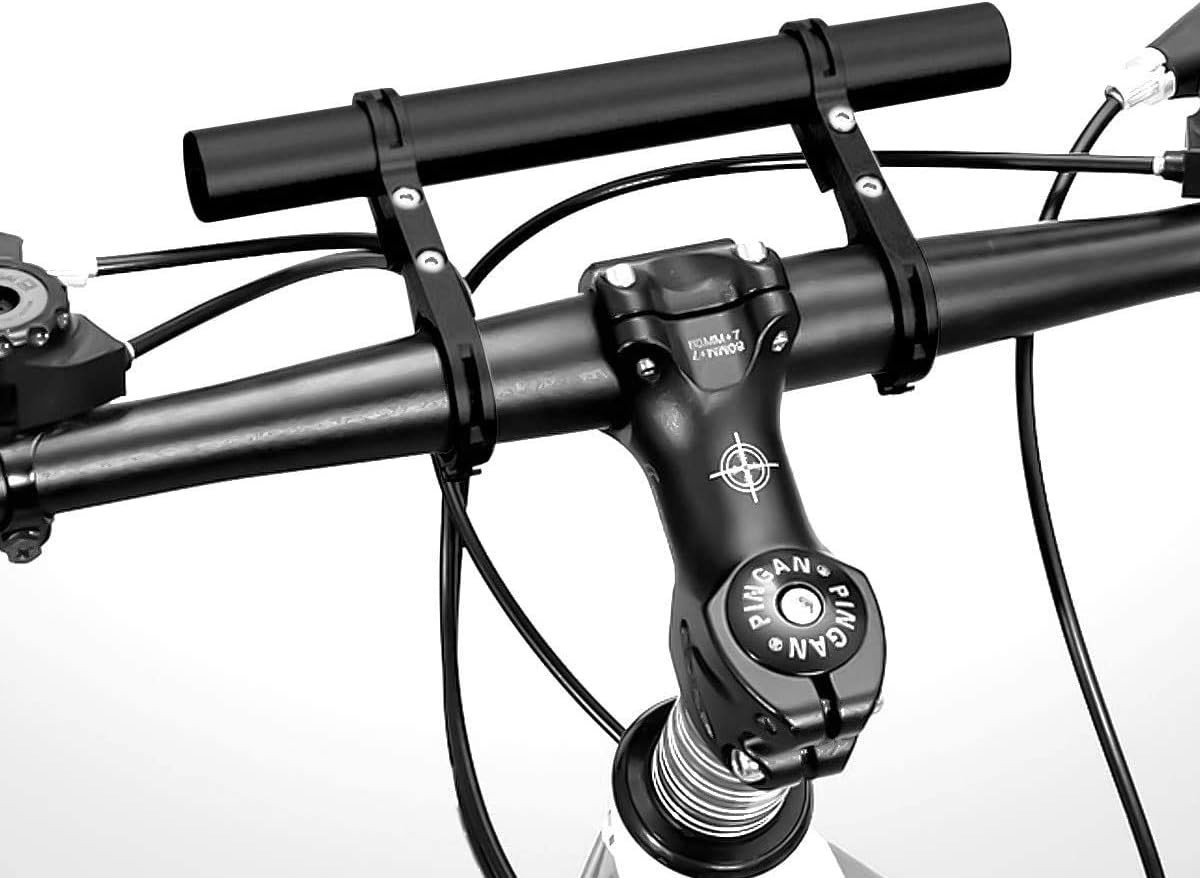 20cm Aluminum Alloy Bicycle Handlebar Extension – Secure Mounting for Lights