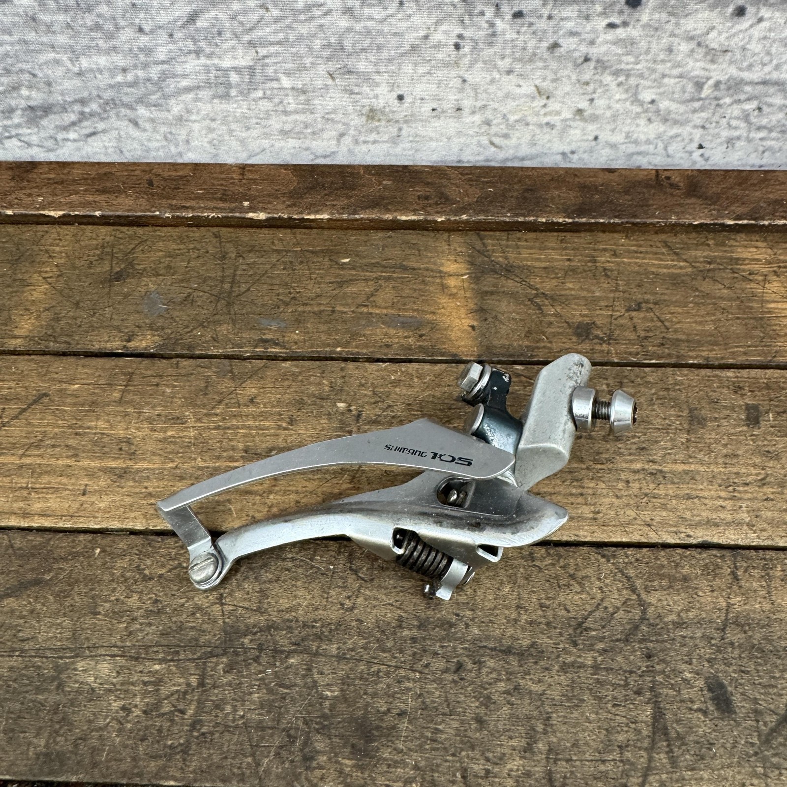 Vintage Shimano 105 FD-1050 Front Derailleur Braze-On Double Bottom Pull Japan