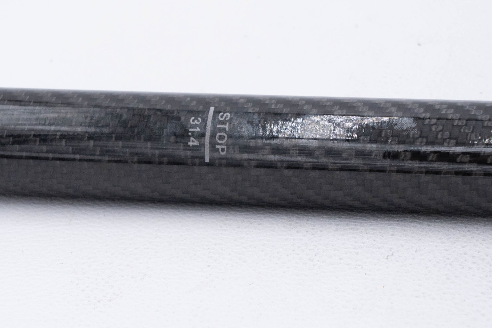 NOS PMP CARBON SEATPOST 31.4 mm 2 BOLTS 370 mm VINTAGE ROAD RACING BIKE BICYCLE