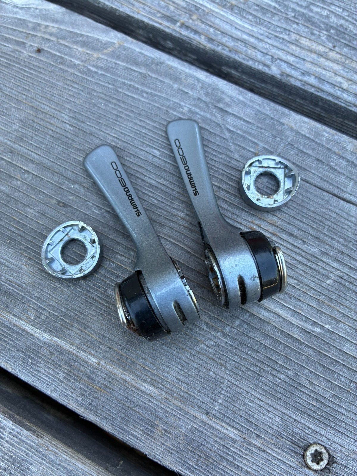 Shimano 600 Ultegra SL-6400 2/3×7-Speed Downtube Shifters | EXC / Made in Japan