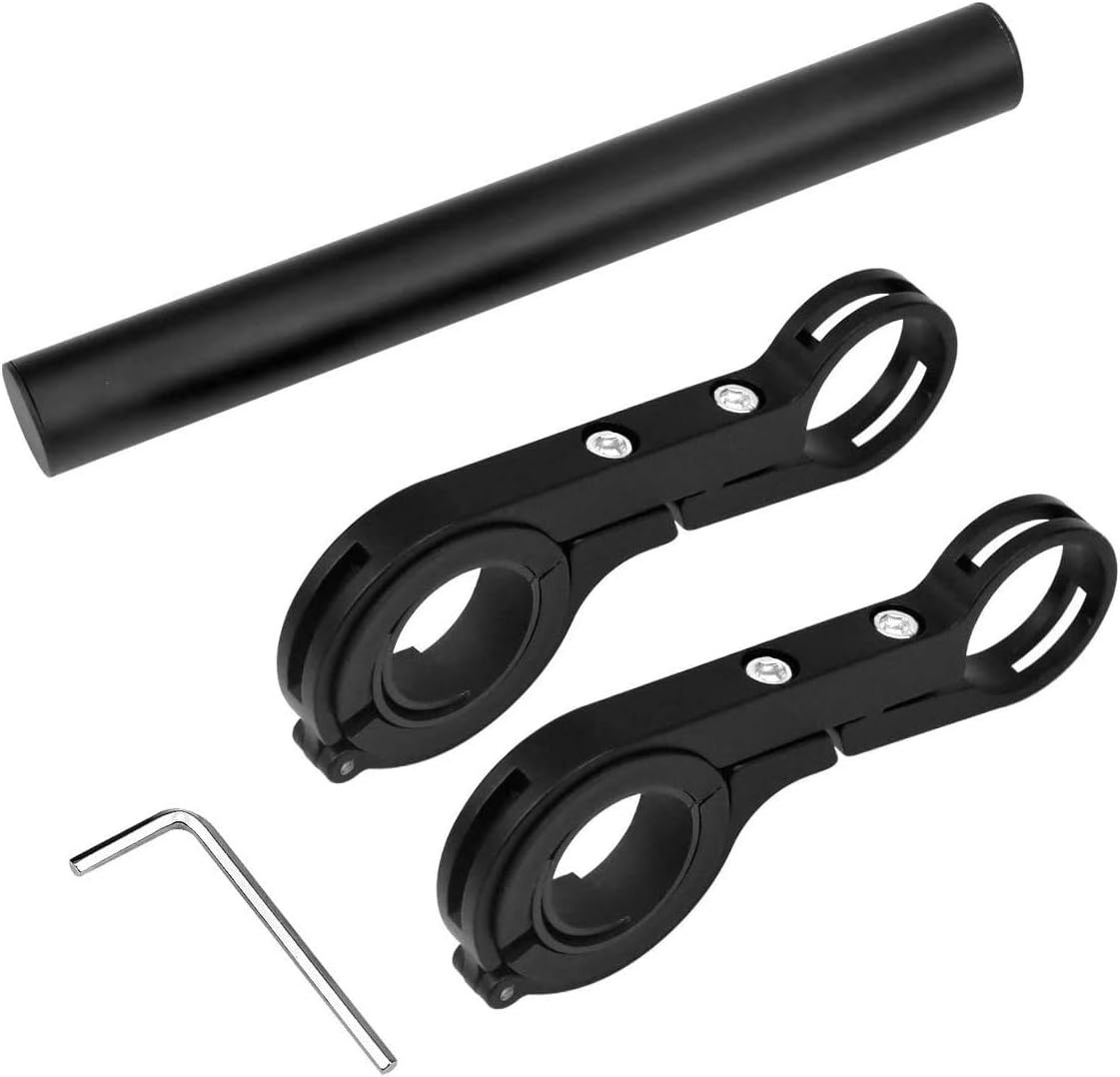 20cm Aluminum Alloy Bicycle Handlebar Extension – Secure Mounting for Lights