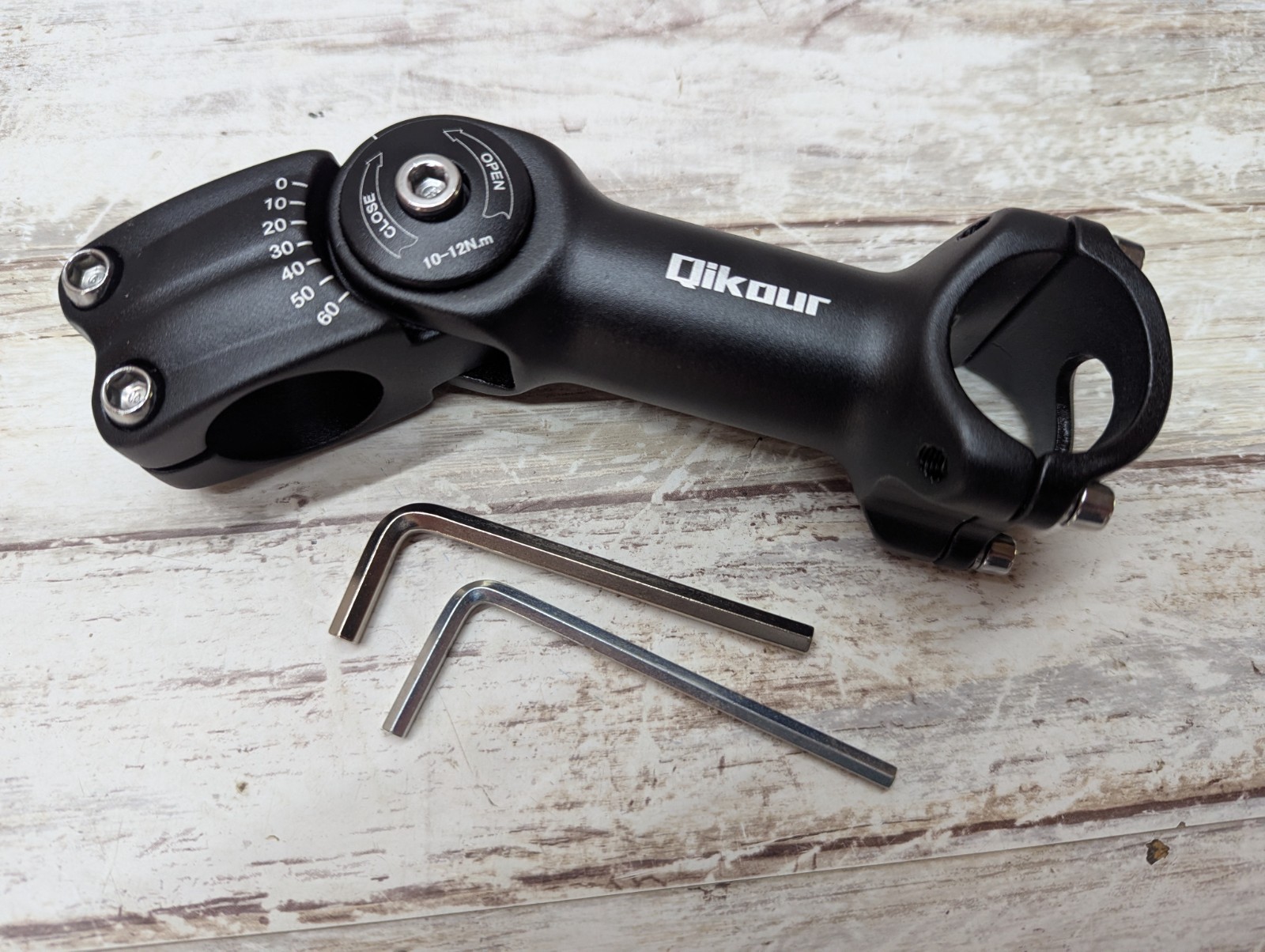Bike Stem Adjustable 60 Degree 31.8Mm (1-1/4″) / 25.4Mm (1″) Handlebar Stem for