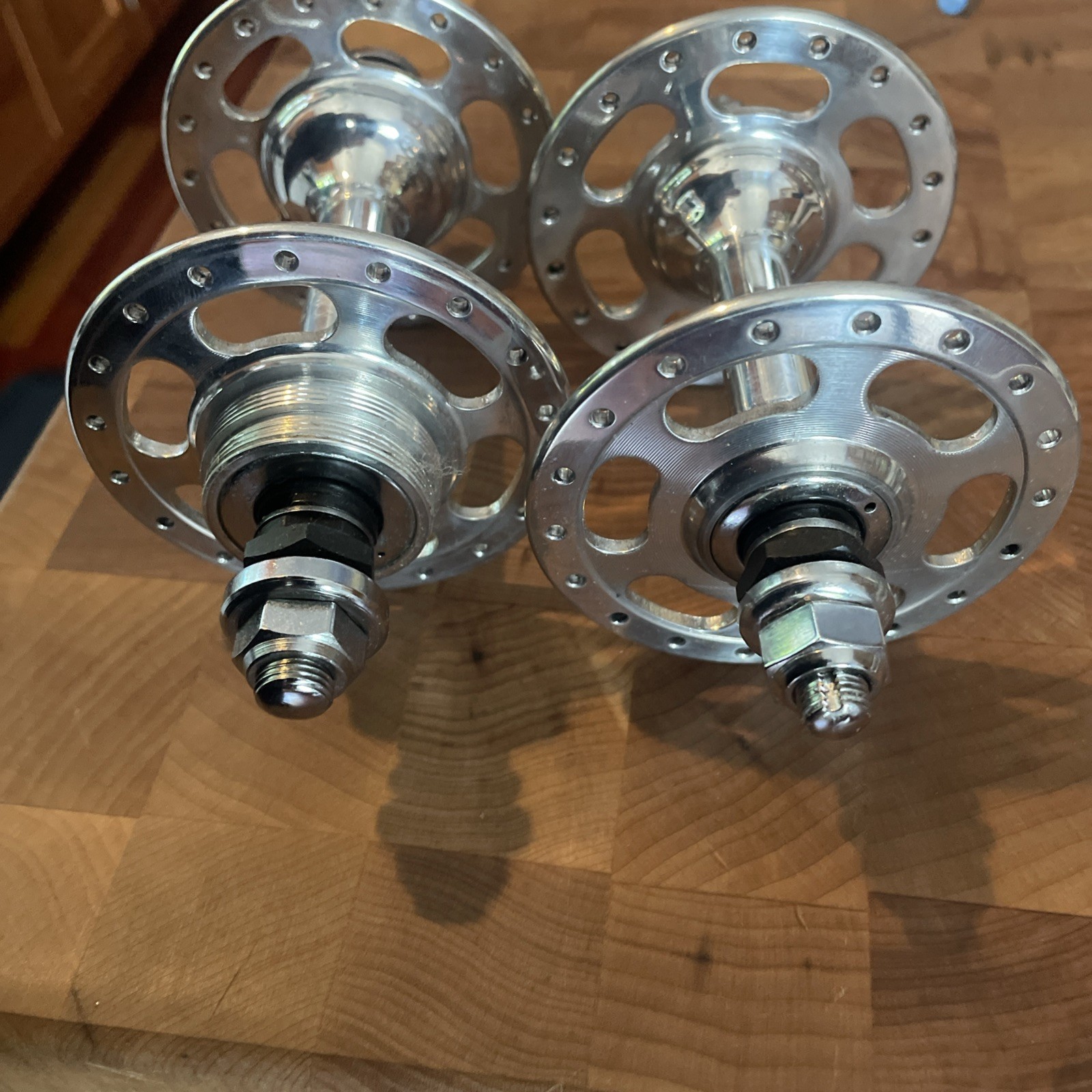 NOS Vintage SUNSHINE PROFESSIONAL Track Pista Hubs 36º Low Flange • Japan. (NJ)