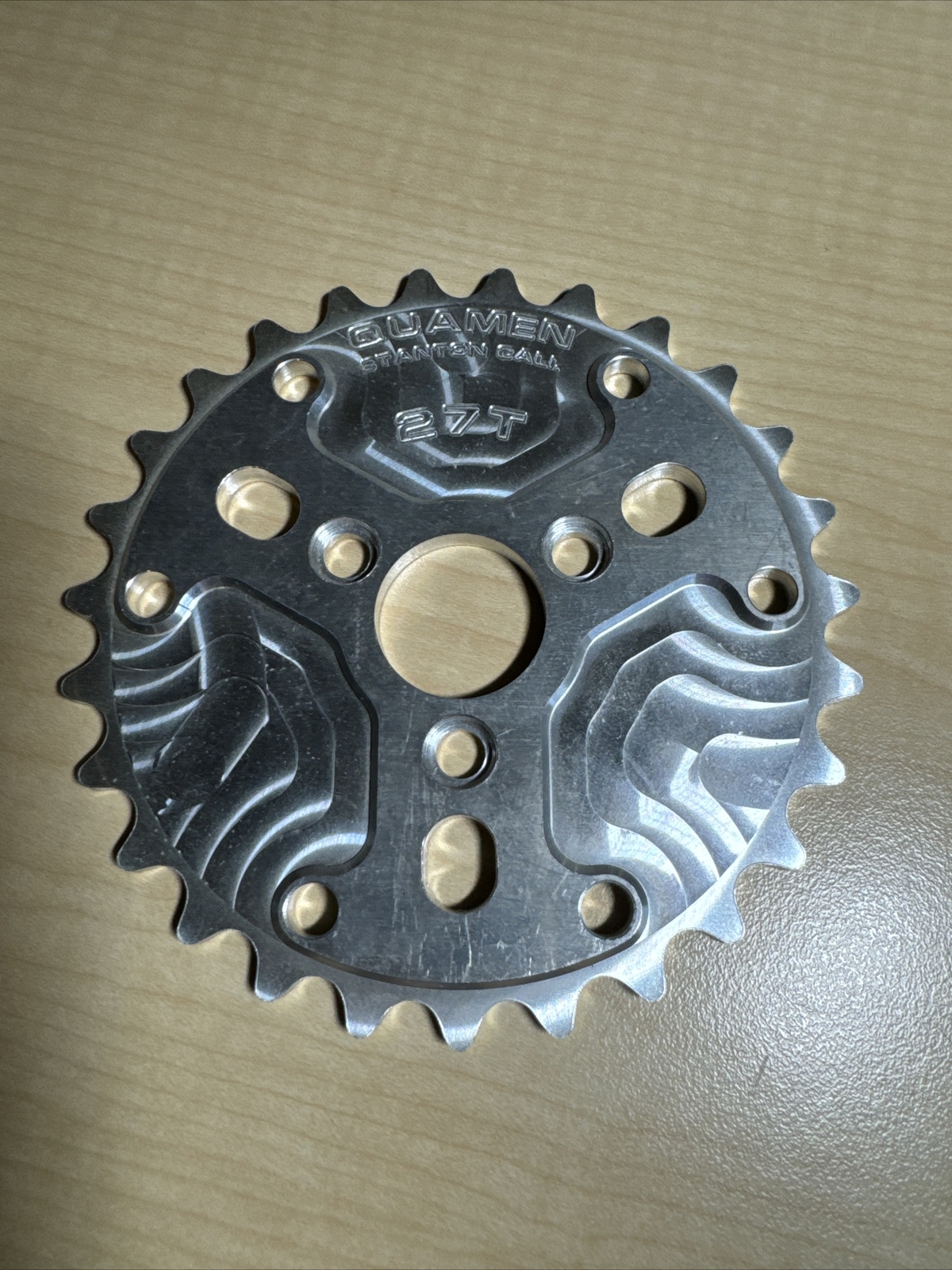 Quamen BMX Sprocket 27 T Mid School Authentic Aluminum USA Flatland Graveyard
