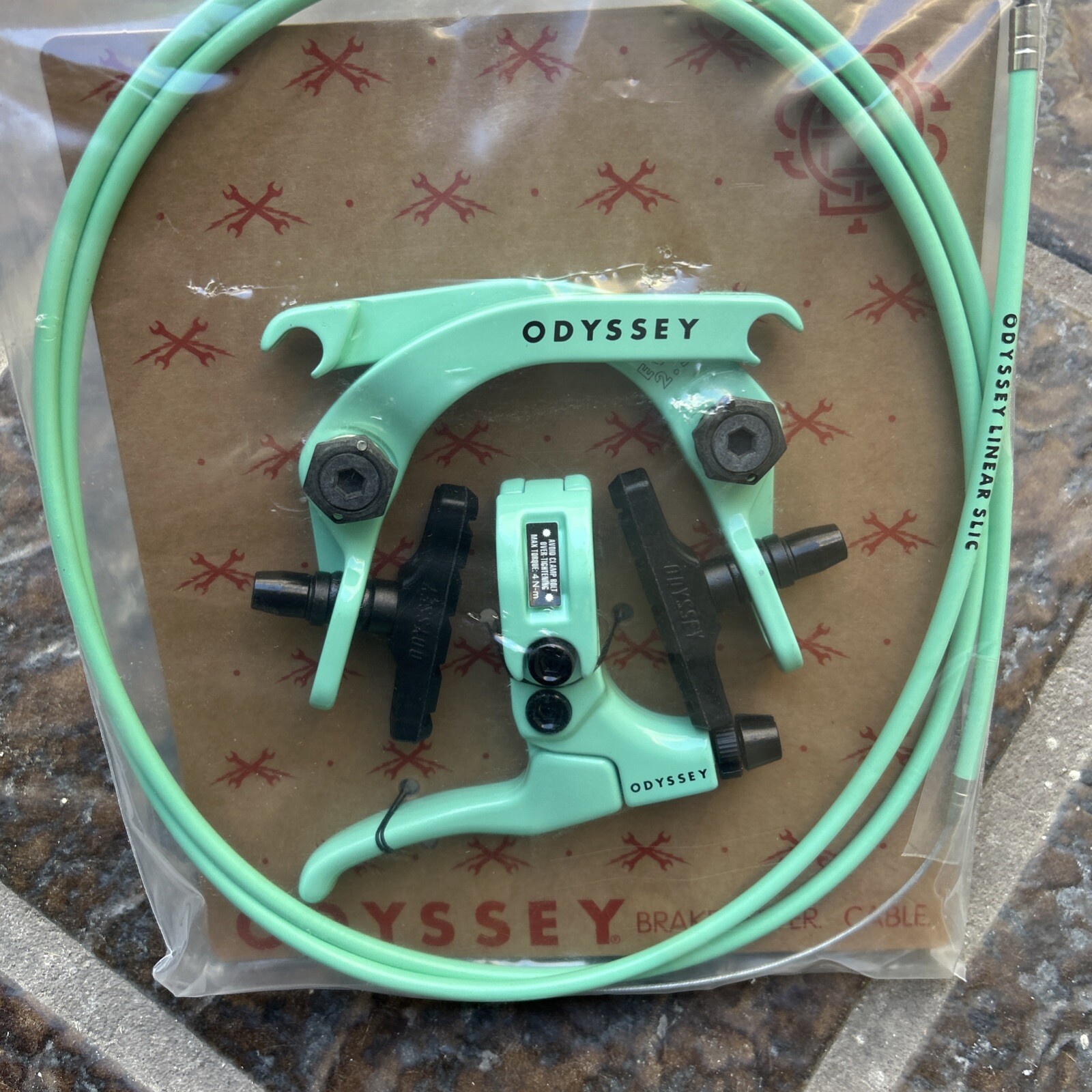 ODYSSEY BMX EVO 2.5 BICYCLE U-BRAKE KIT TOOTHPASTE LIMITED EDITION BMX BIKE