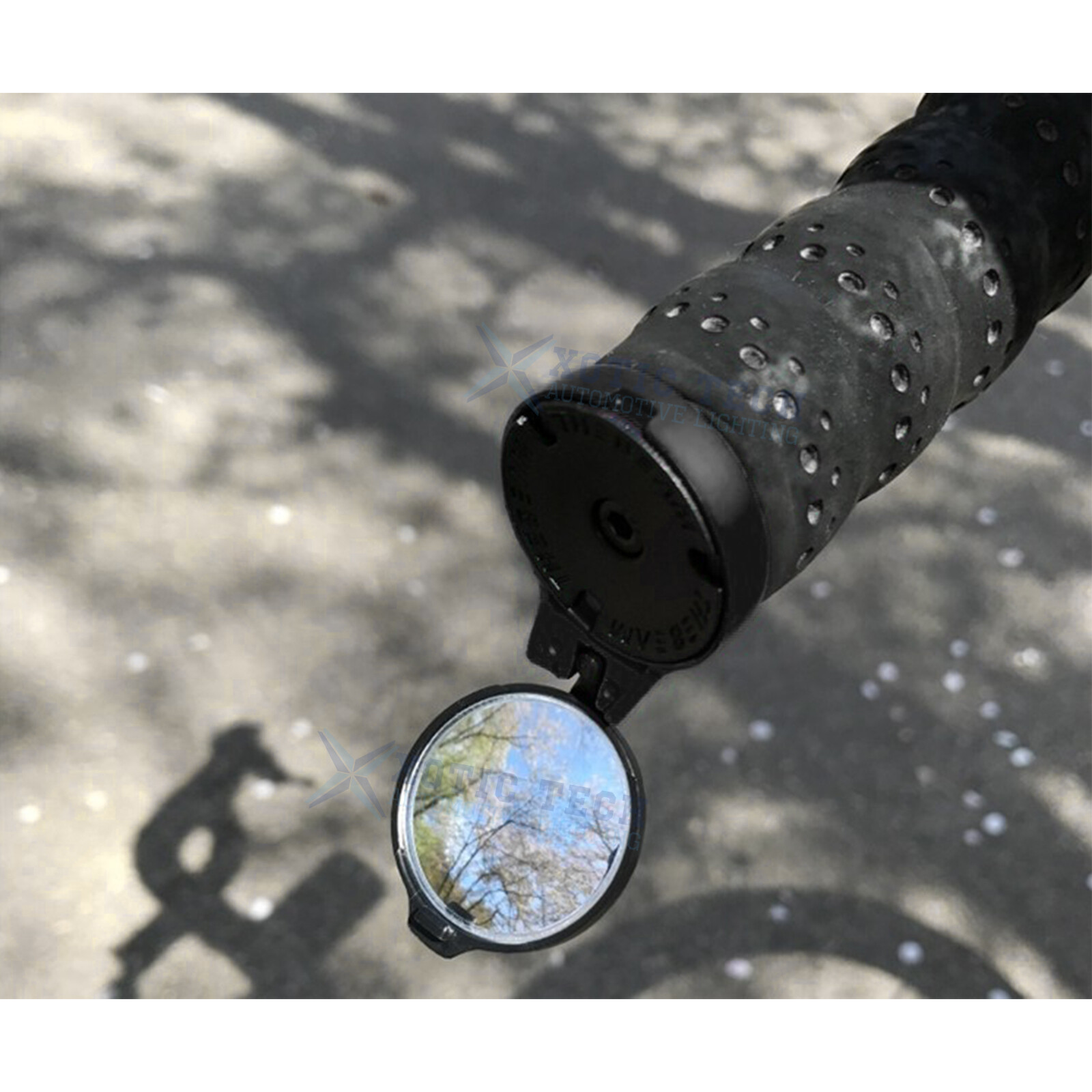 2PCS Black Road Bike Handlebar Adjustable Bicycle Bar End Rearview Mirror kit