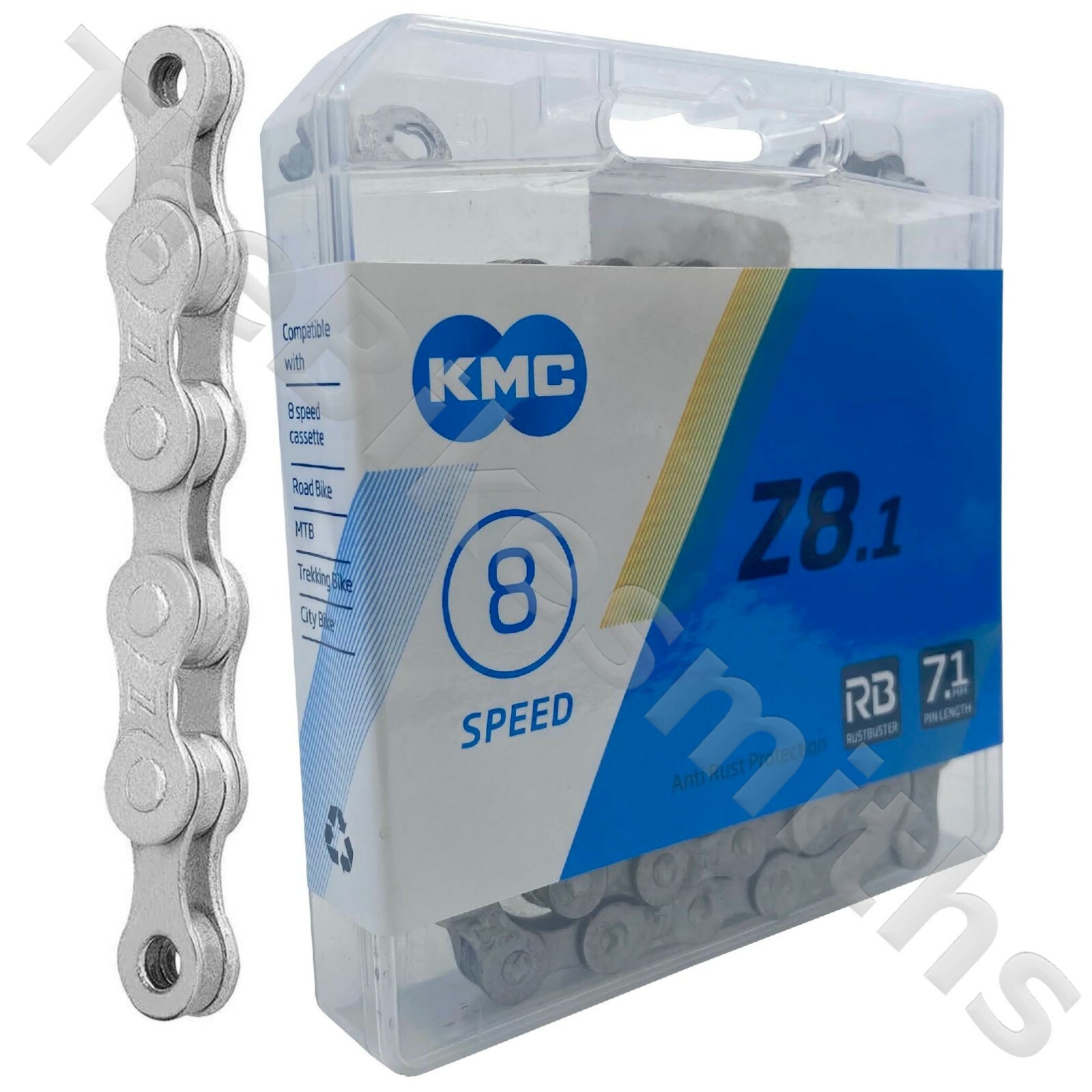 KMC Z8.1 RB Rust Buster Bike Chain fit Shimano SRAM mountain hybrid 6 7 8 Speed