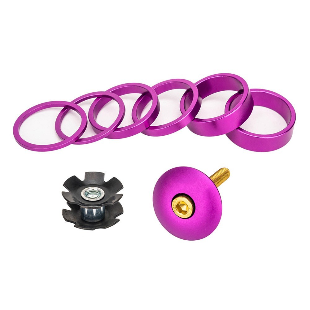 Bike Headset Washer Bicycle Fork Stem Spacers Set Sizes Lightweight