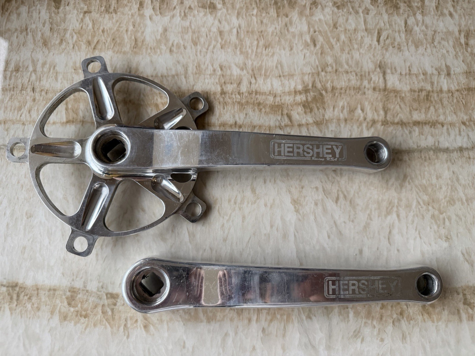 Hershey Polished Cranks 172.5mm 130bcd