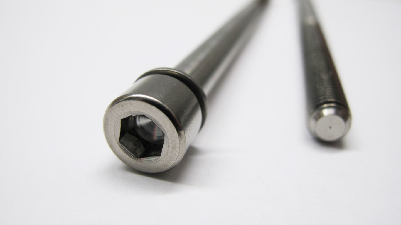 M8x150 QUILL STEM DRAW BOLT / TITANIUM Bicycle Optional 21.8mm Wedge/19.2mm Cone