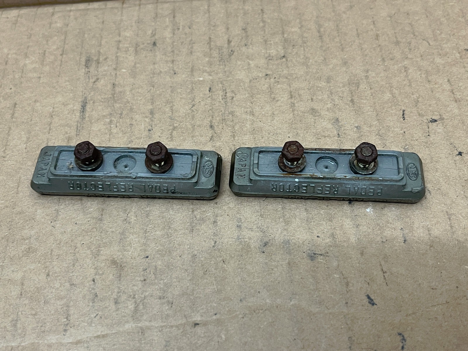 Vintage Rare Original Reflectors & BRACKETS For SR SP-11 Platform Pedals