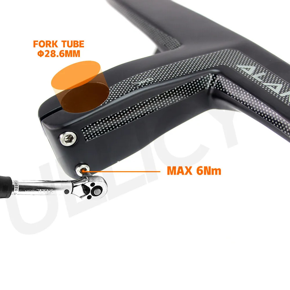 Carbon Road Integrated Handlebar 28.6mm Drop Handlebars with Computer Holder
