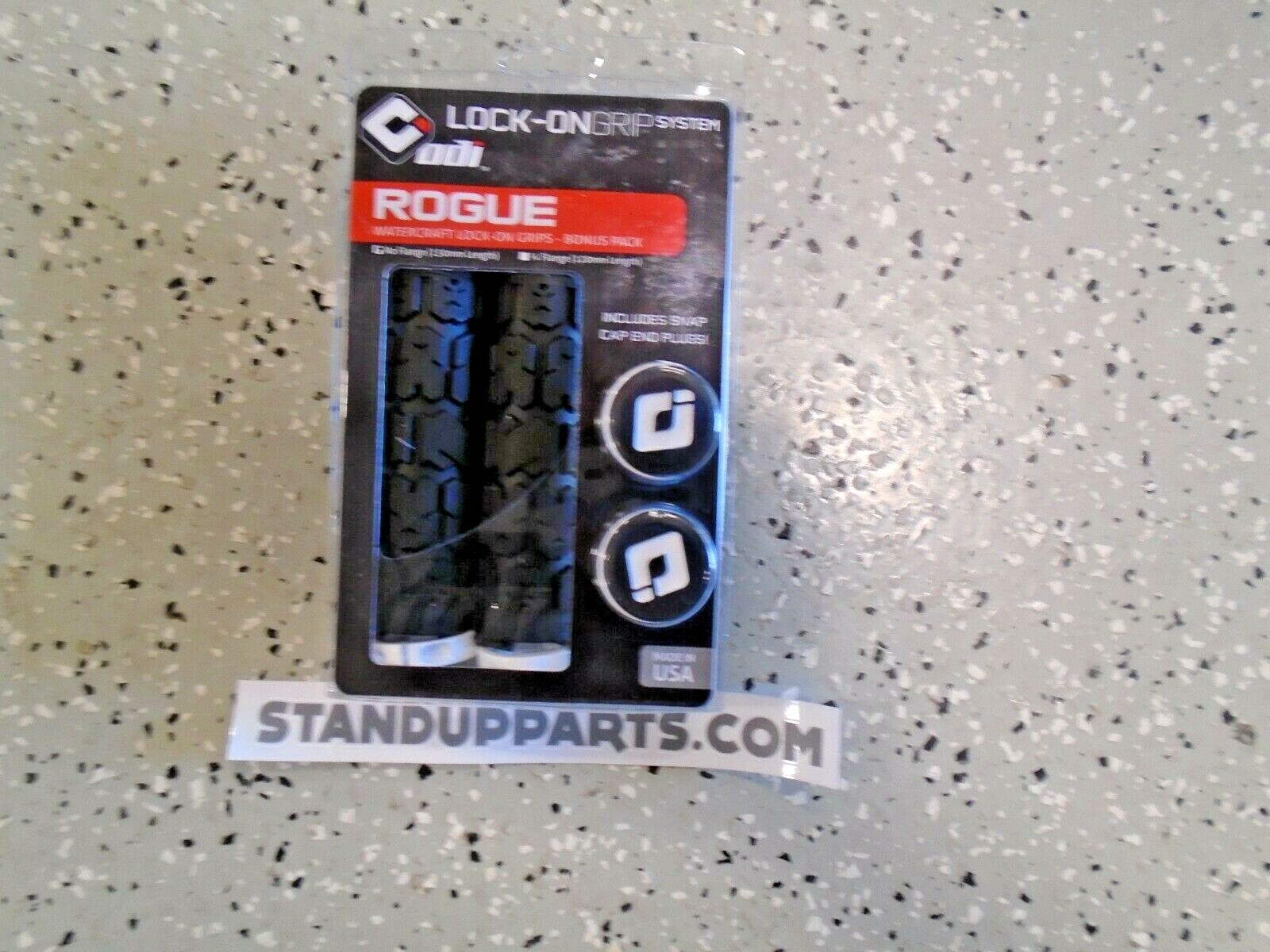 7/8″ ODI black/white Lock on Grips atv pwc Jet-Ski Sea-Doo Wave-runner ROGUE
