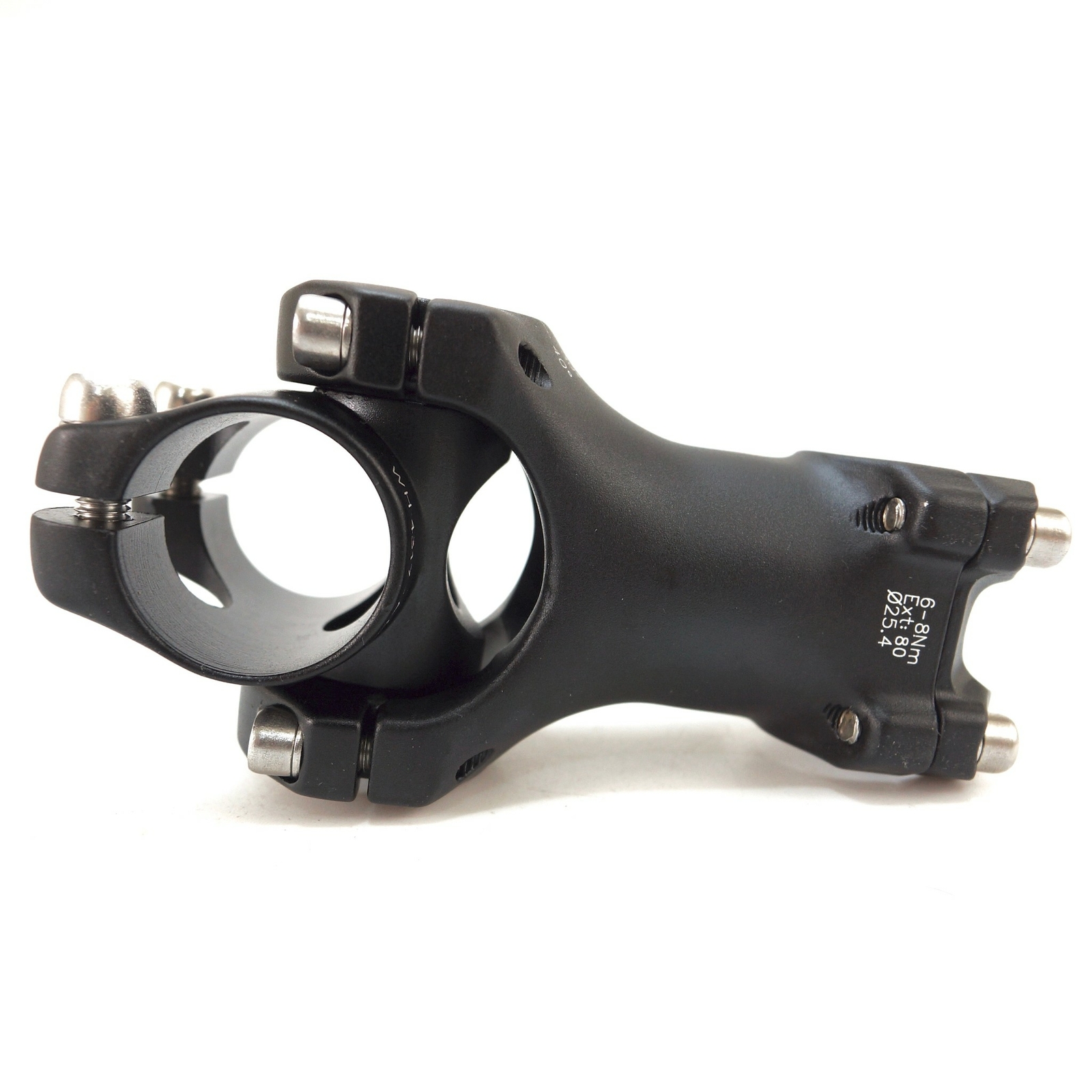 Ergotec Adjustable Bicycle Stem 28.6 x 80mm handlebar clamp: 25.4 mm Black