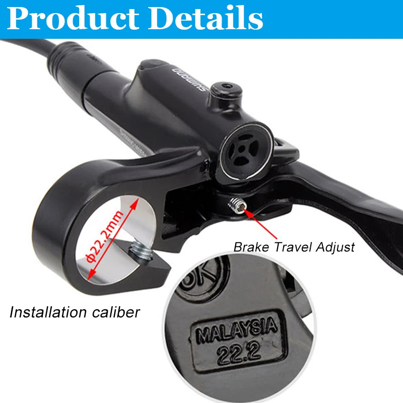 MT200 Brake MTB Bicycle HYDRAULIC DISC BRAKES 2 PISTON Just One Side 800MM 850MM