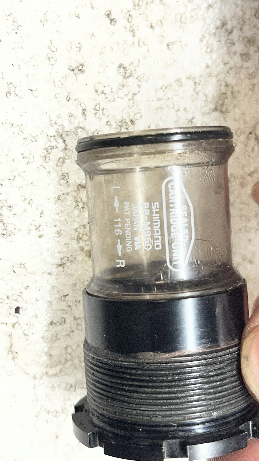 Vintage Shimano XTR Octalink Sealed Bottom Bracket BB-M950 116mm BSA V1 Japan