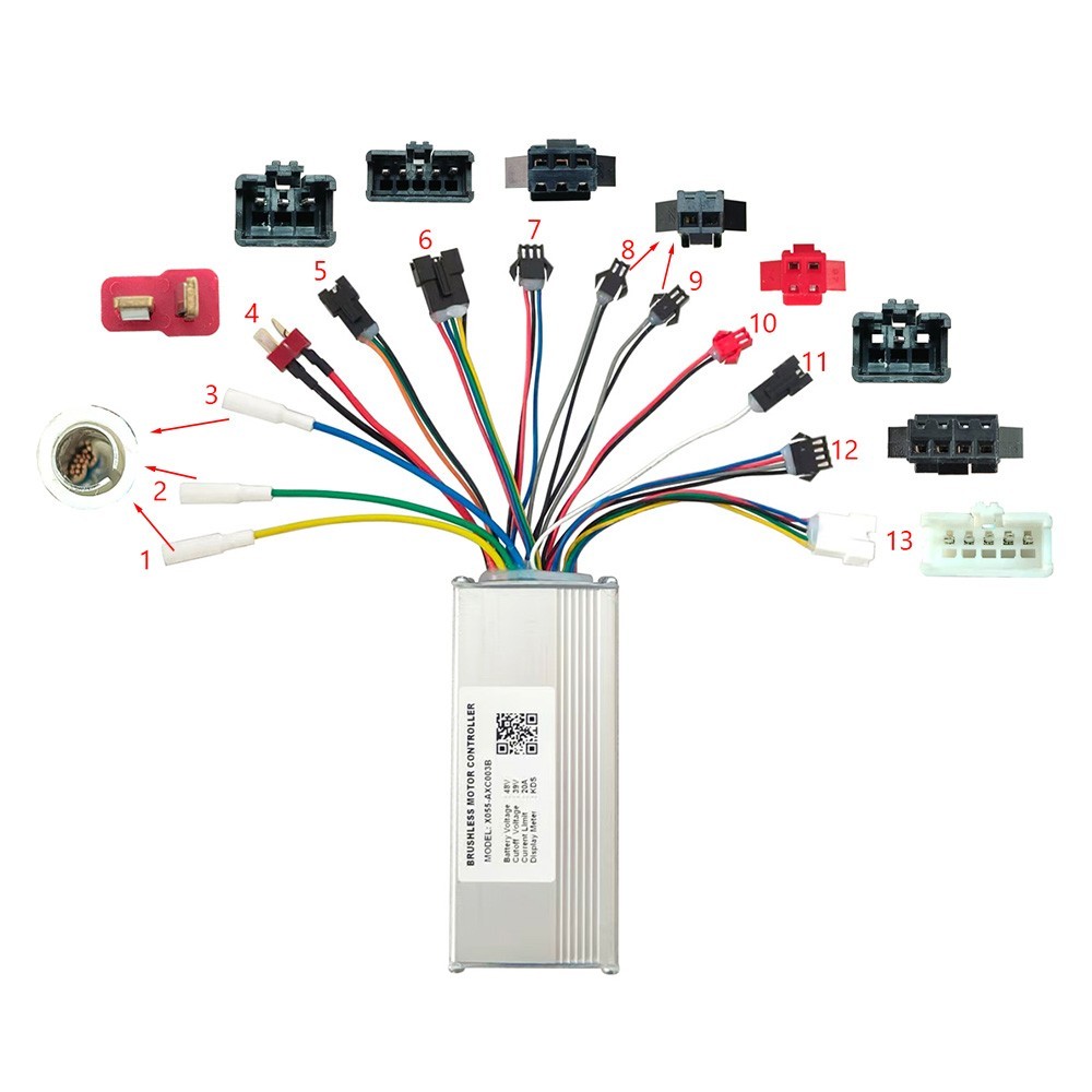 Brushless Motor Controller X055-AXC003B 48V 18A Electric Bike Conversion Kit KDS