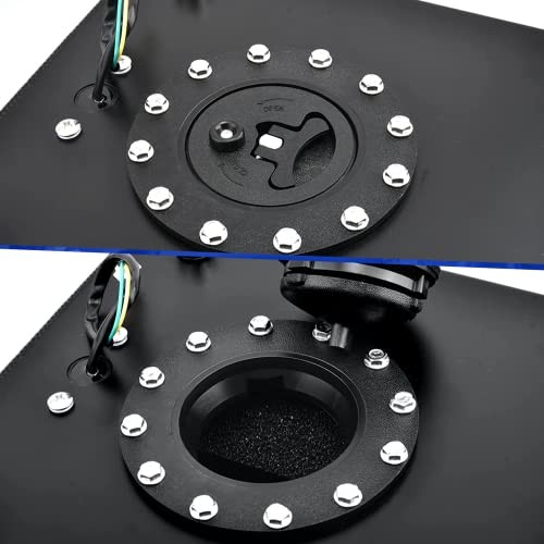 15 Gallon Fuel Cell 60L Universal Gas Tank with Level 15 gallon Black