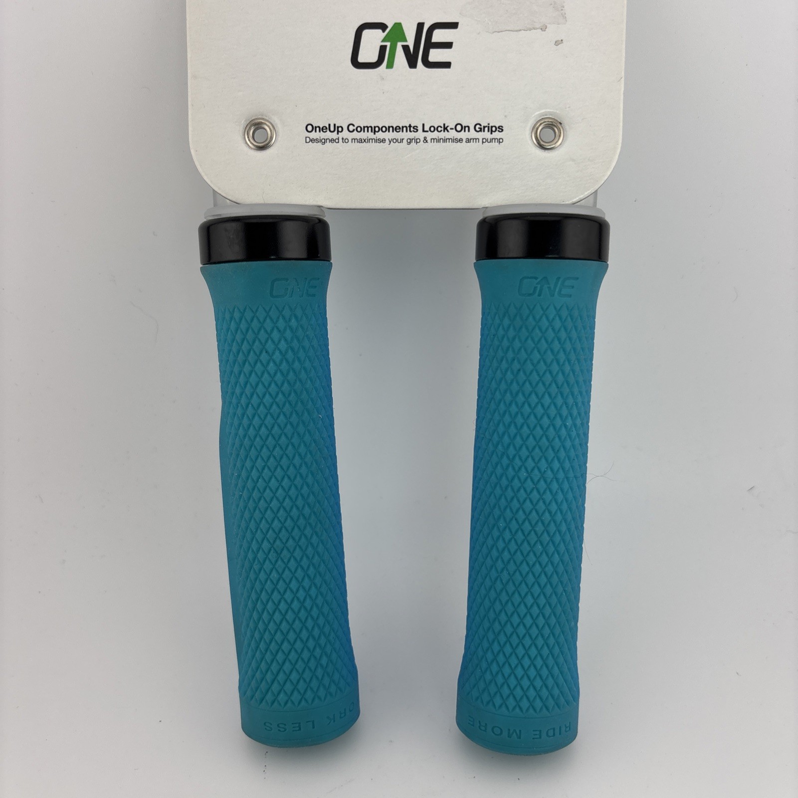 OneUp Components Lock-On Bike Grips Green Cycling Gear Handlebar Grip Turquoise