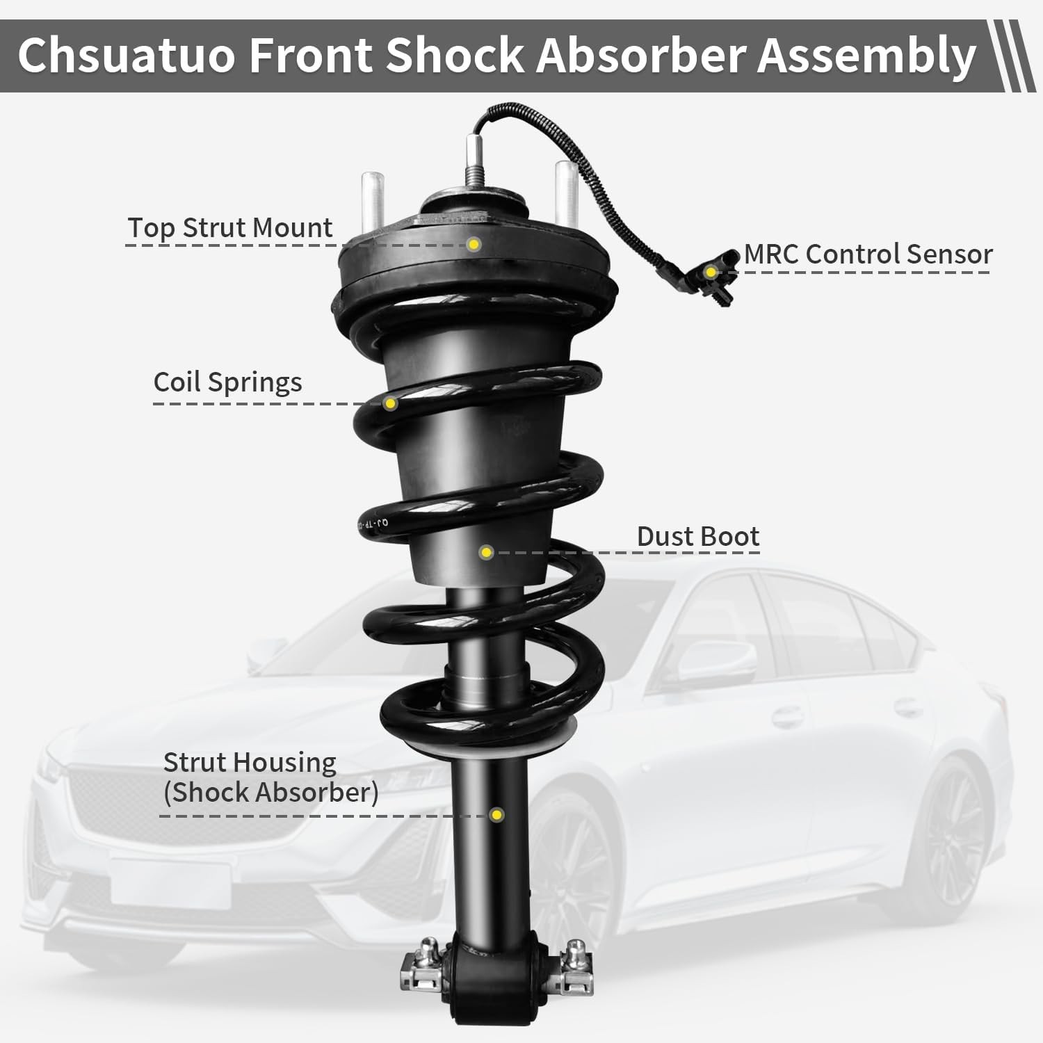 OEM Pair Front Shock Struts Assys Fit 2015-20 Escalade Yukon MagneRide 84176631