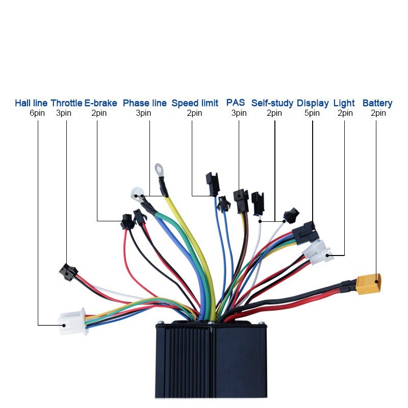 Three model Controller E-bike&E-trikes 45A 48V/52V/60V/72V 1000-2000W Sine-wave
