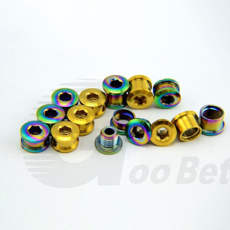 Titanium Crankset Chainring Bolts Nuts 3.5mm 5mm 6.5mm 8.5mm 9.5mm MTB Road Bike