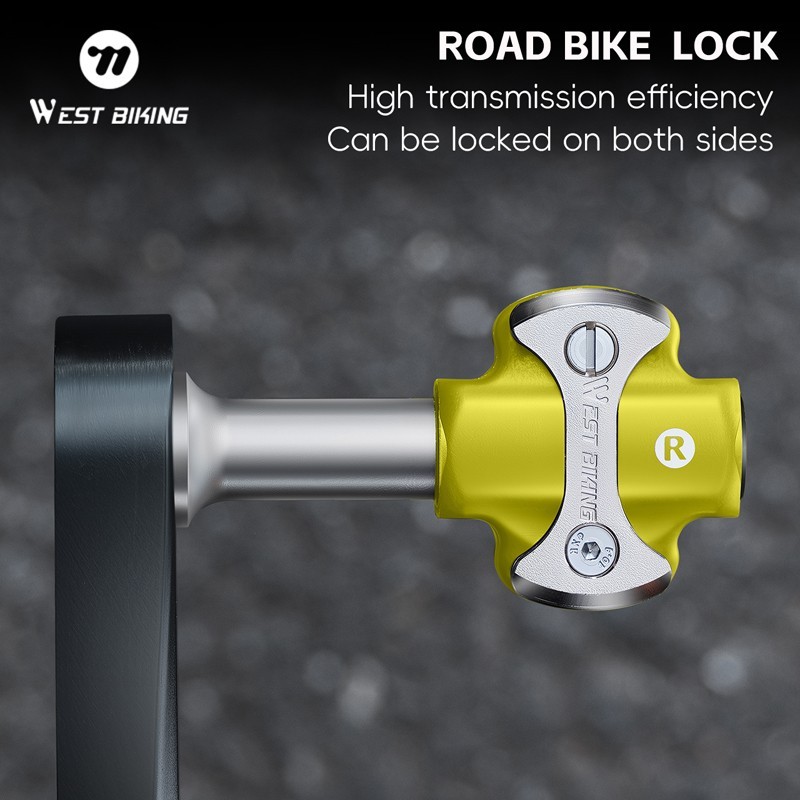 Road Bike Lock Pedals 3 Bearing for SPEEDPLAY Bicycle Clipless Pedals Yellow