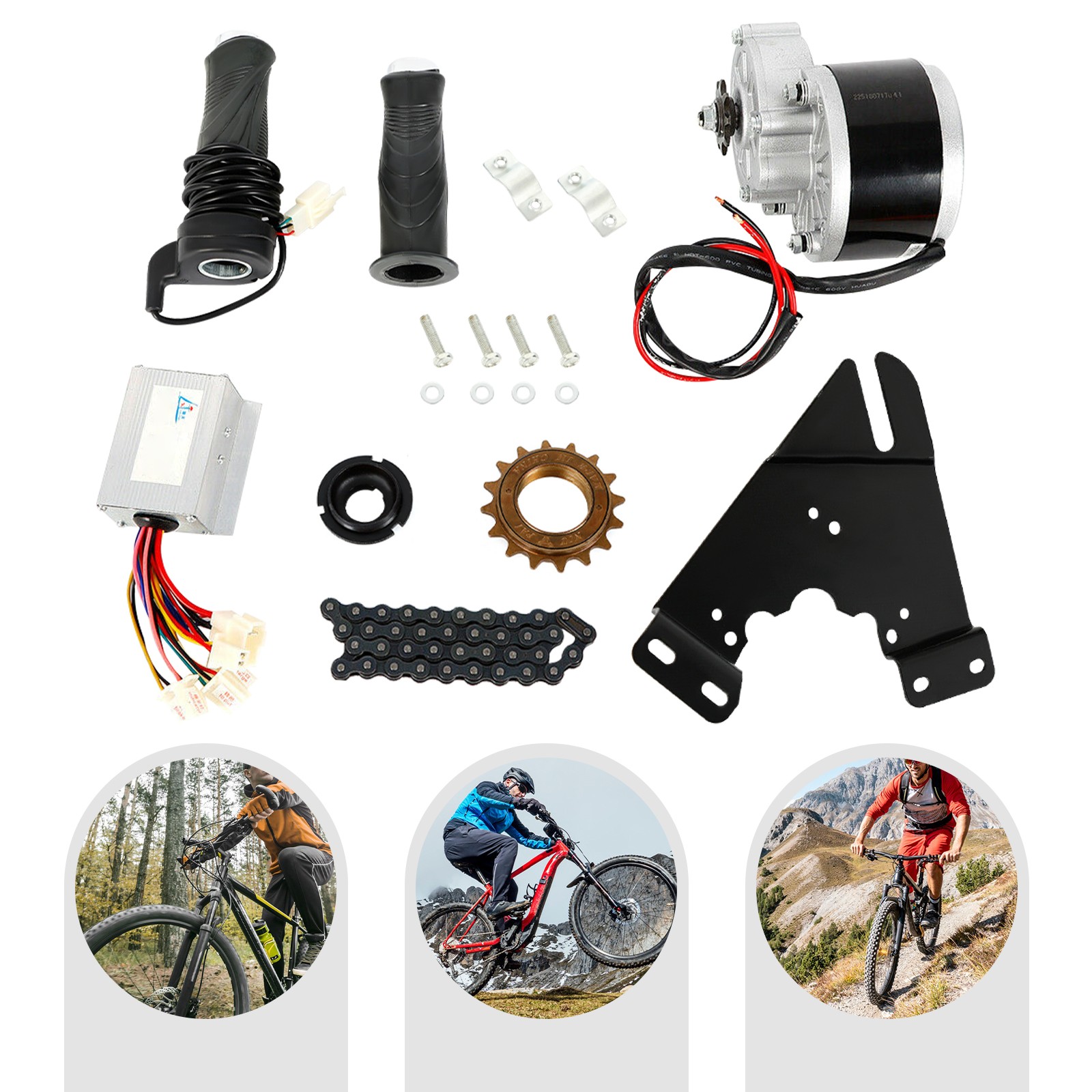 24V 250W E-Bike Conversion Kit Motor Controller Electric Bicycle Motor Kit NEW