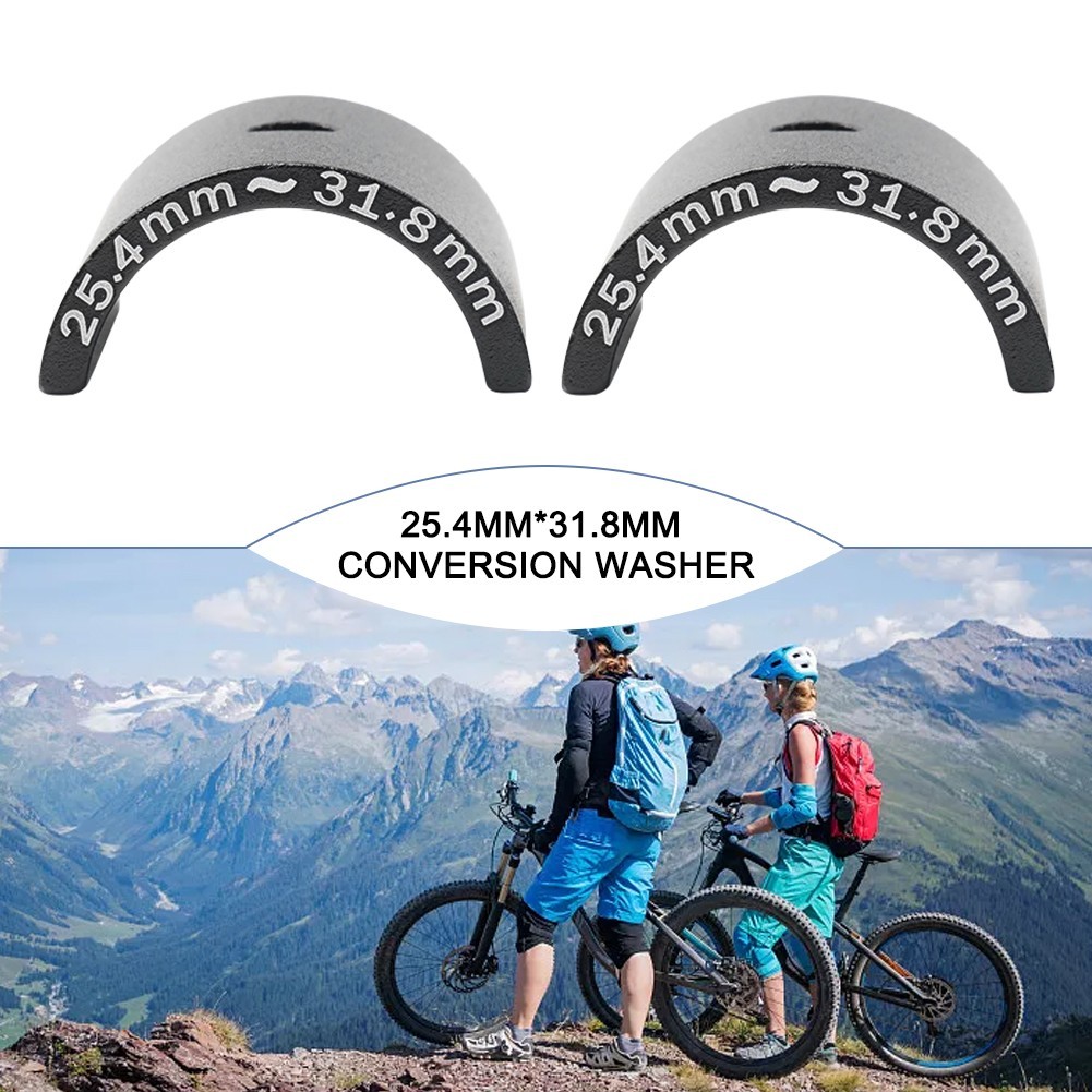 Stem Shim Adapter Adaptor Aluminum Alloy Bicycle Black/Blue Handle Bar
