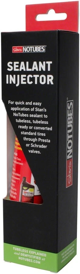 Stan’s No Tubes Tire Sealant Injector Syringe – Presta – Schrader – BMX – MTB