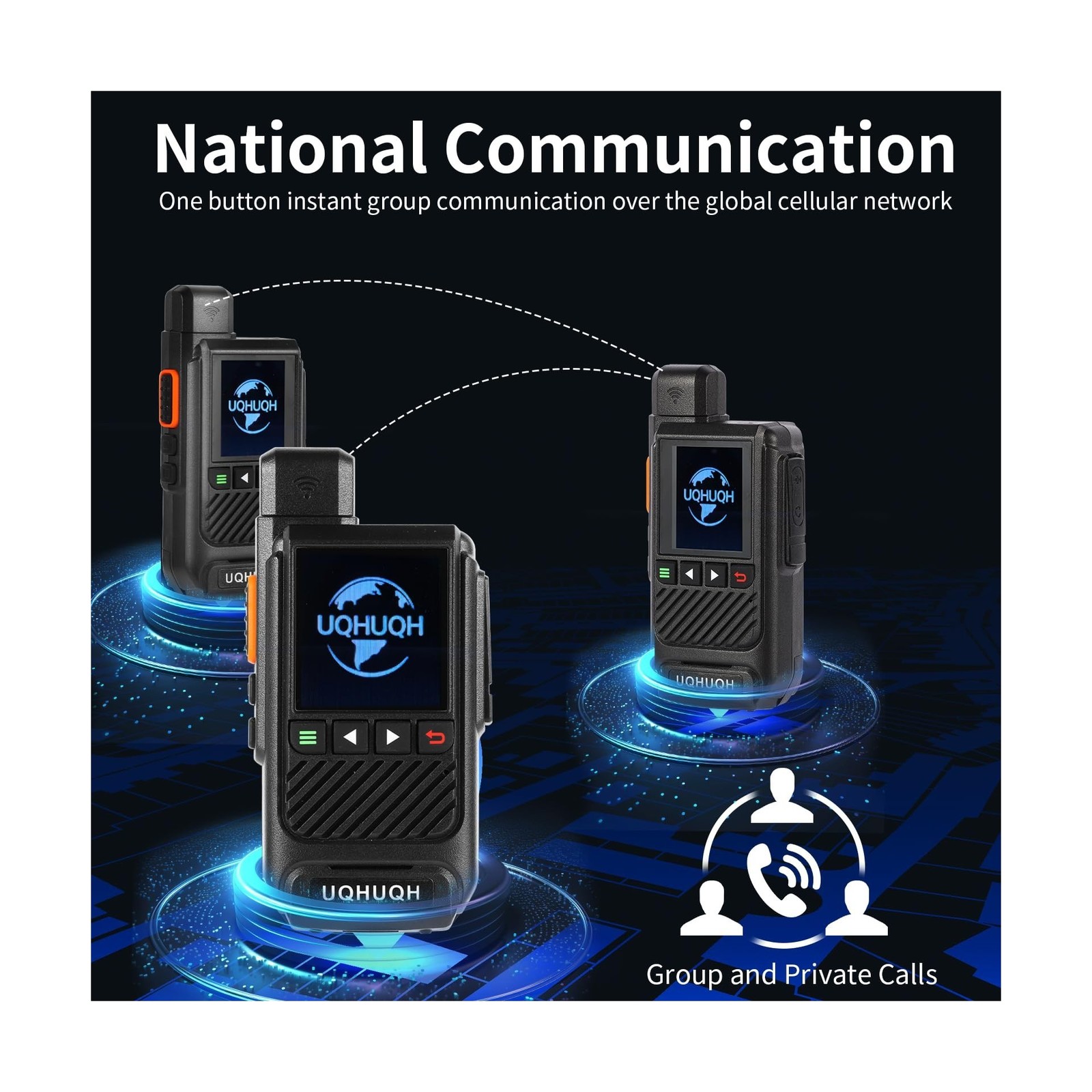 Nationwide 4G LTE Walkie Talkies with Lifetime Free Service & SIM Cards-Unlim…