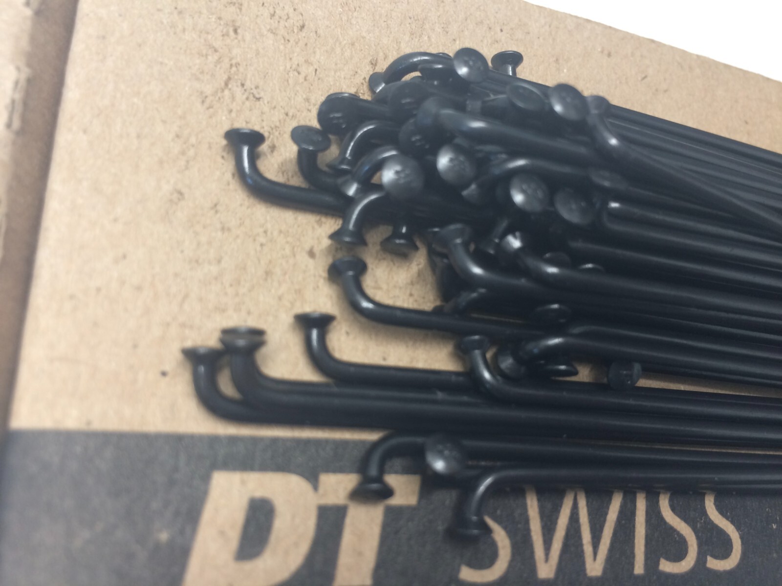 DT Swiss Spokes Black.Any Size 198-315mm.J Bend.14G.set18pc.Nipples Optional