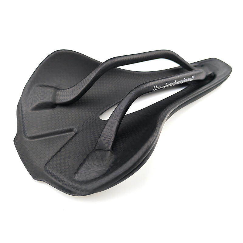 Carbon Fiber Saddle Leather Mountian Road Bike Seat 7×9 Oval Rail 250*140mm 115g