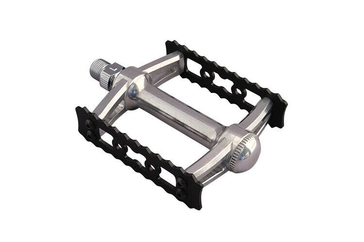 MKS PEDAL MIKASHIMA SYLVAN GORDITO 9/16″ W94×L85 ALLOY PEDAL NEW BLACK /SILVER