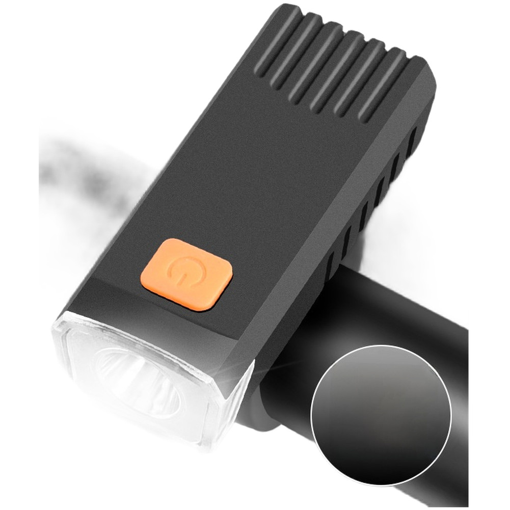 Rechargeable Front Light for Bicycle 100m Beam USB-C Quick Release Mount