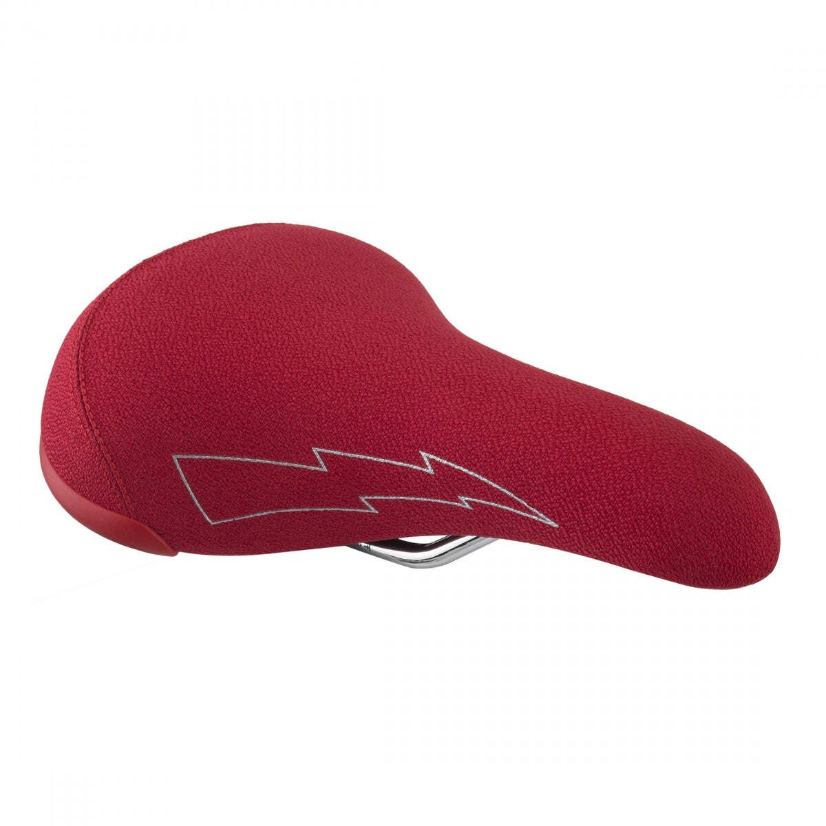 SE Bikes Flyer Rd Wh BMX 155mm Steel Rail Saddle Red/White/Chrome