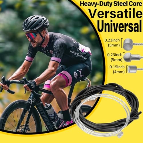 RAINFLOW 44PCS Bike Brake Cable Kit – Universal Bike Shifter Cable Housing