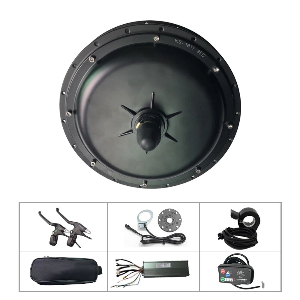 48V 1500W E-bike Motor Brushless Front Rear Freewheel/Cassette Hub Motor