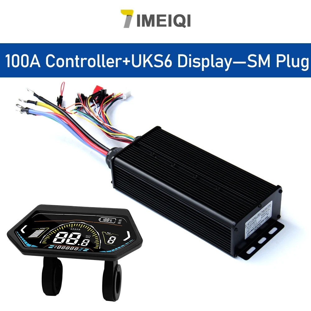 E-bike Sine Wave Controller 100A Three-Mode 48V 72V with UKC1 LCD Color Display